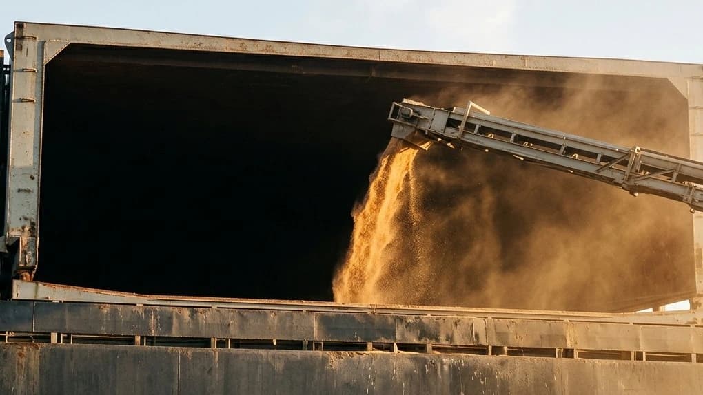 Bulk cargo vessel loading — Elva Consulting